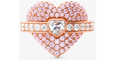 michael kors rose gold plated rings|Michael Kors stackable rings.